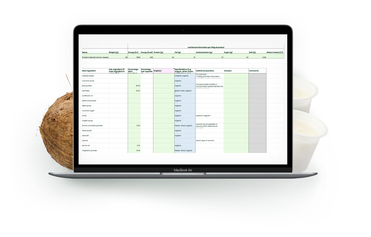 Send us your product data